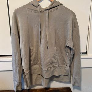 Sage green crop hoodie